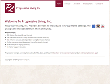 Tablet Screenshot of progressivelivinginc.com